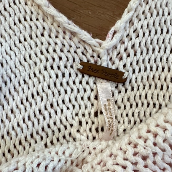 Free People Cream Knit Top - Picture 2 of 2